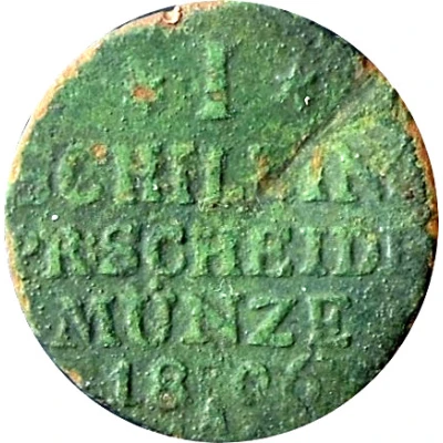 1 Schilling - Frederick William III back