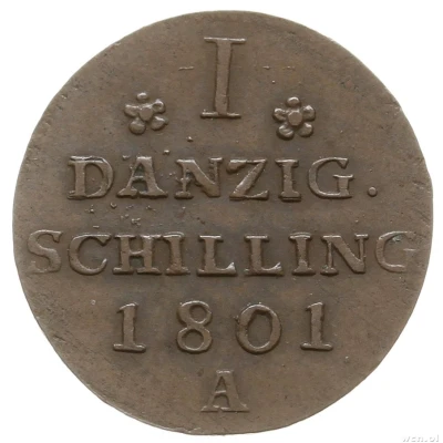 1 Schilling - Frederick William III back