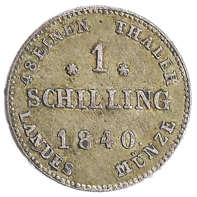 1 Schilling - Paul Frederick back