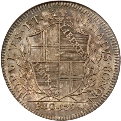 1 Scudo Revolutionary coinage; Type I - without tree front