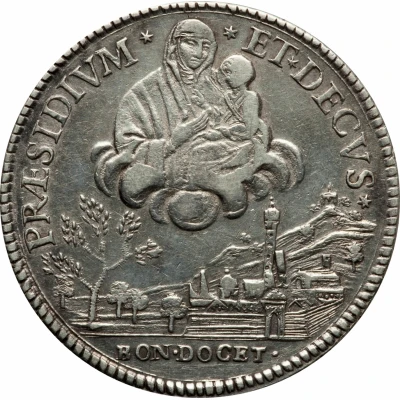 1 Scudo Revolutionary coinage; Type II - with tree back