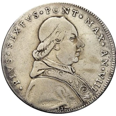 1 Scudo Romano - Pius VI front