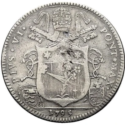 1 Scudo Romano - Pius VI front