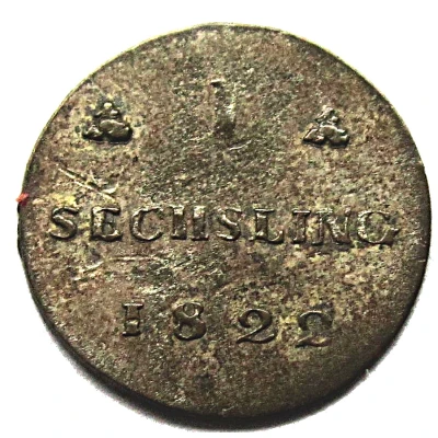 1 Sechsling - Frederick Francis I back