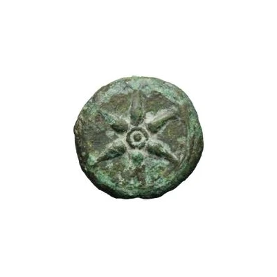 1 Semuncia Wheel / Axe; struck 225 BC - 211 BC front