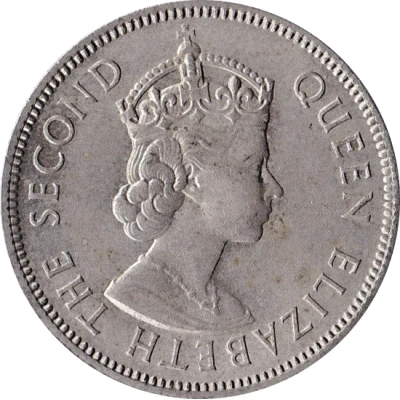 1 Shilling - Elizabeth II 1st portrait front