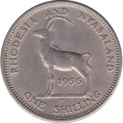 1 Shilling - Elizabeth II 1st portrait back