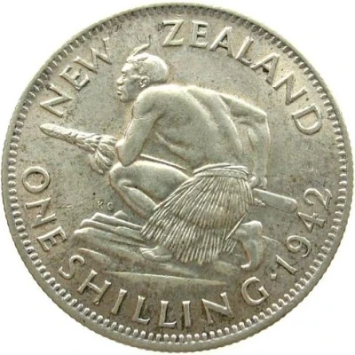 1 Shilling - George VI 1st type back