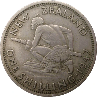 1 Shilling - George VI 2nd type back