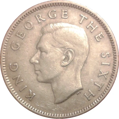 1 Shilling - George VI 3rd type front