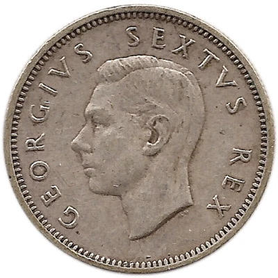 1 Shilling - George VI Sextus Rex; Shilling front