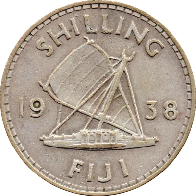 1 Shilling - George VI back