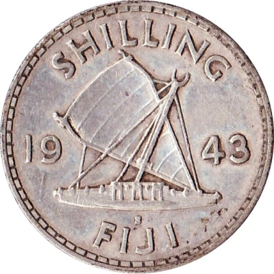 1 Shilling - George VI back