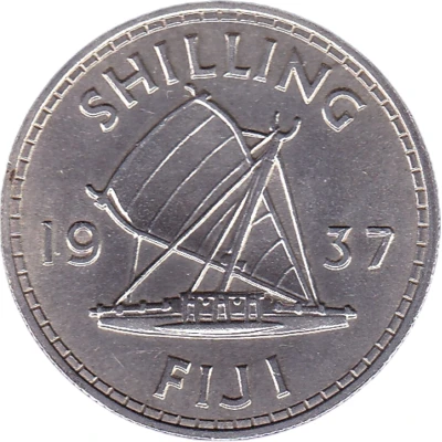 1 Shilling - George VI back