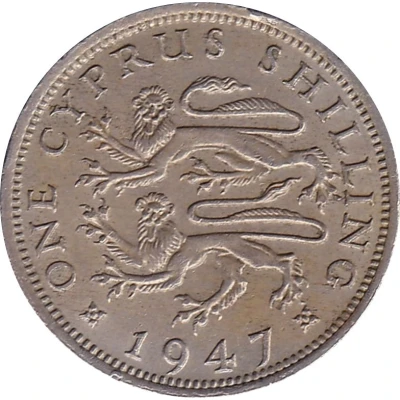 1 Shilling - George VI back