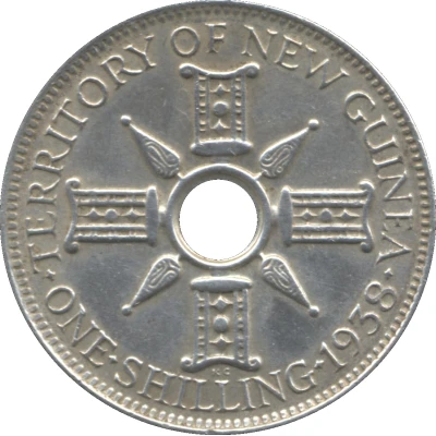 1 Shilling - George VI back