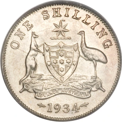 1 Shilling - George V back