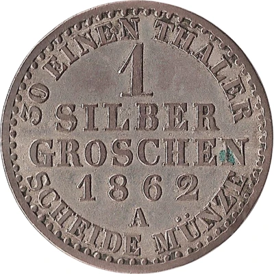 1 Silbergroschen - Alexander Charles Joint Coinage back