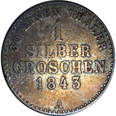 1 Silbergroschen - George Frederick Henry back