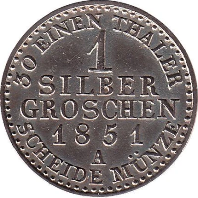 1 Silbergroschen - Günther Frederick Charles II back