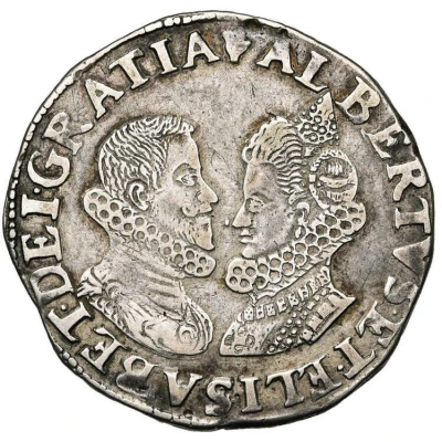 1 Silver Gulden / Florin - Albert and Isabella front