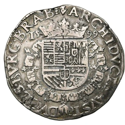 1 Silver Gulden / Florin - Albert and Isabella back