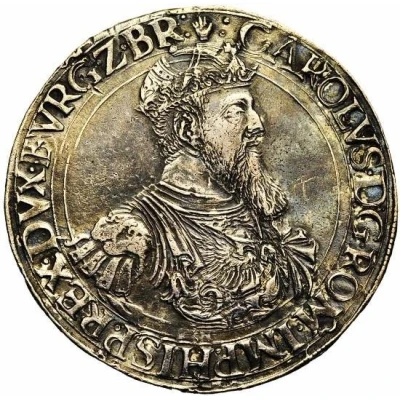 1 Silver Gulden "Karolus" - Charles V Early type ND front