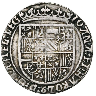 1 Silver Real - Charles V with Joanna front