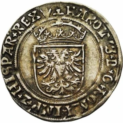 1 Silver Real - Charles V ND front