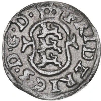 1 Skilling Dansk - Frederik III Shield type IId front