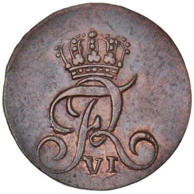 1 Skilling Dansk - Frederik VI front