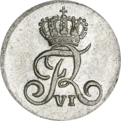 1 Skilling Dansk - Frederik VI front