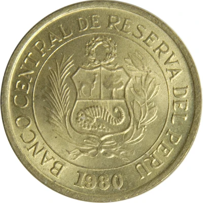 1 Sol de Oro small Type; with mintmark front