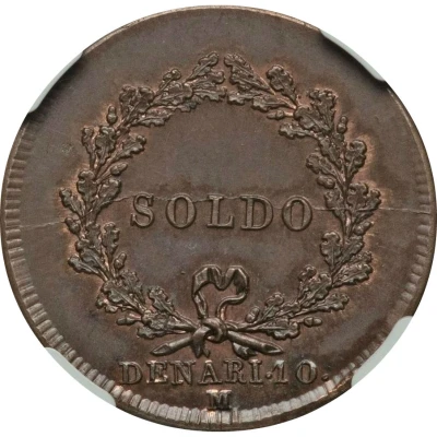 1 Soldo, 10 Denari - Napoleon back