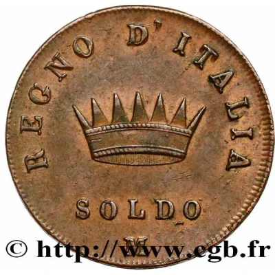 1 Soldo - Napoleon I type back