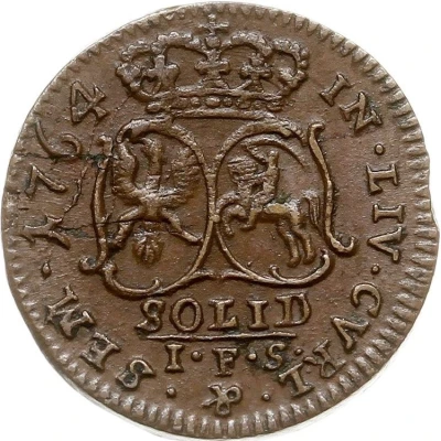 1 Solidus - Ernst Johann von Biron back