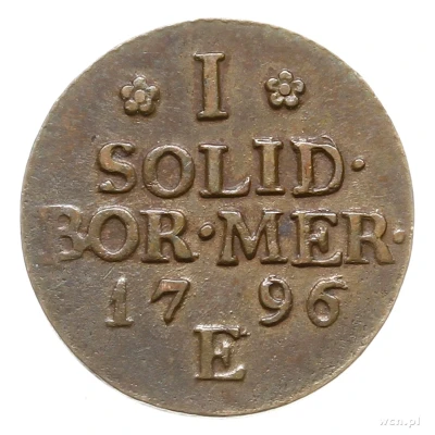 1 Solidus - Frederick William III back