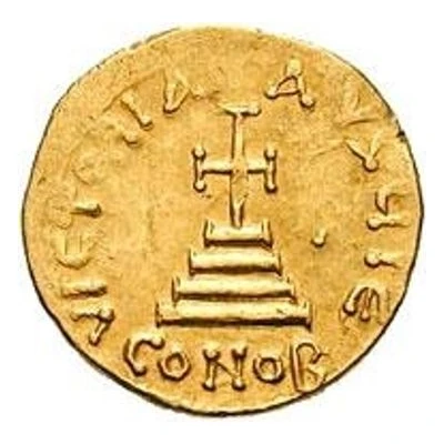 1 Solidus In the name of Heraclius and Heraclius Constantine; Cross with flat ends; equal busts with unbroken legend back