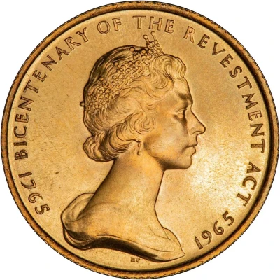 1 Sovereign - Elizabeth II Bicentenary of Revestment Act; Gold 22ct front