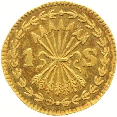 1 Stuiver gold back