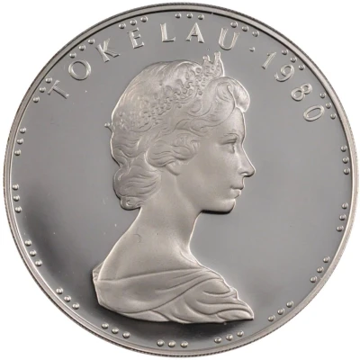 1 Tala - Elizabeth II 2nd portrait; Silver Proof Issue front