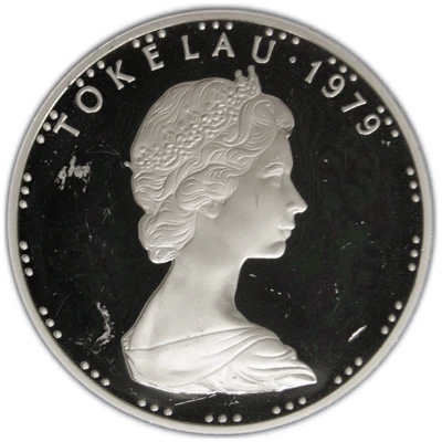 1 Tala - Elizabeth II 2nd portrait; Silver Proof Issue front