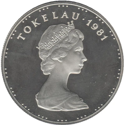 1 Tala - Elizabeth II 2nd portrait; Silver Proof Issue front