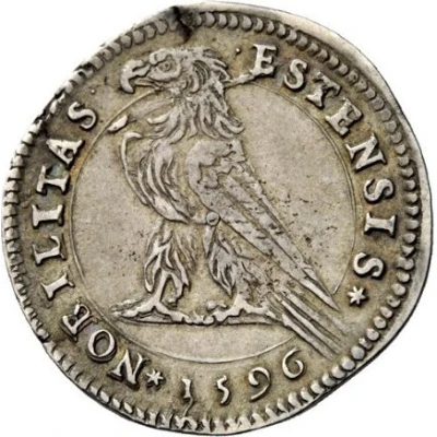 1 Testone - Alfonso II back