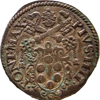 1 Testone - Pius IV front