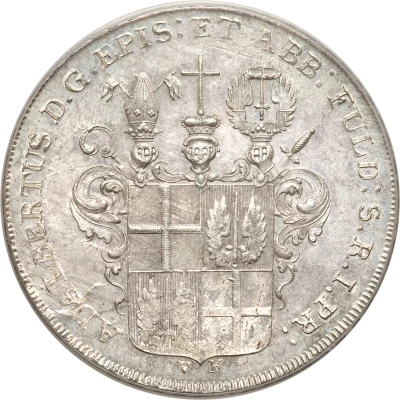 1 Thaler - Adalbert III of Harstall front