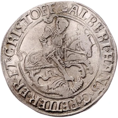 1 Thaler - Albert VII, John George I, Peter Ernest I and Christoph II front