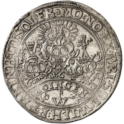 1 Thaler "Ausbeutetaler" - William I of Greiffenstein and Reinhard of Hungen ND front