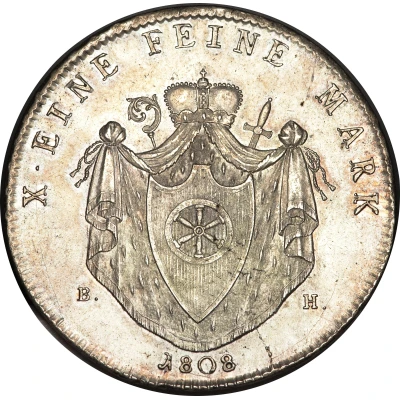 1 Thaler - Charles Theodore of Dalberg Konventionstaler back