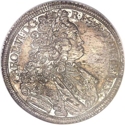 1 Thaler - Charles VI Breslau front